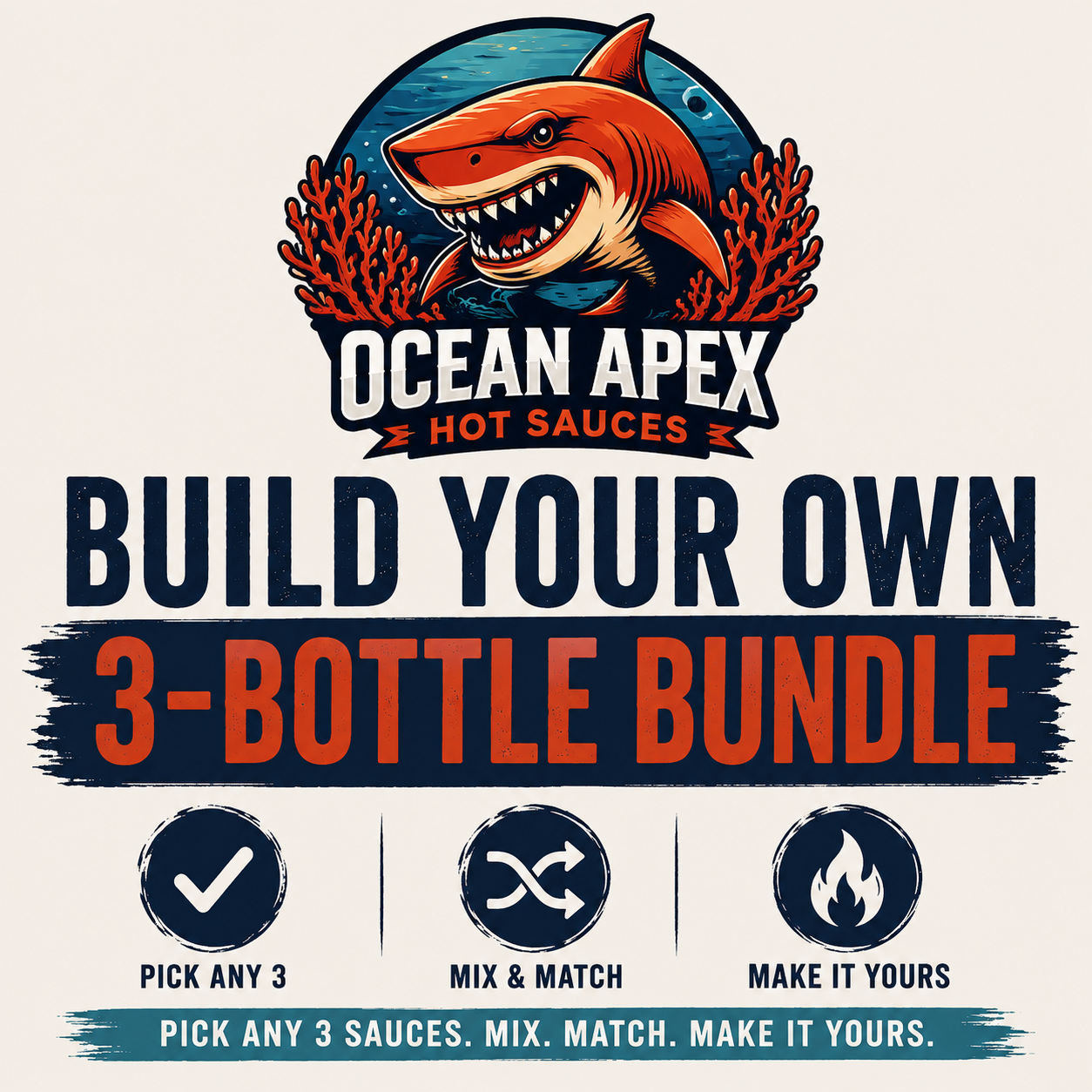 Build Your Own 3-Bottle Bundle Pick any 3 sauces